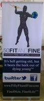 50 Fit And Fine Retractable Banner