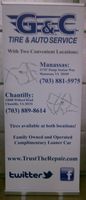 G&C Tire & Auto Retractable Banner